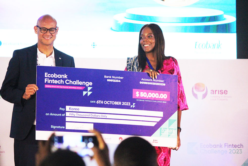 Economie numérique : la start-up camerounaise Koree remporte  l’Ecobank Fintech Challenge 2023